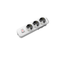 Колодка EL-BI Myra 3гн б/з 527-010200-300 белая Турция