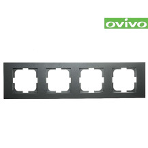 Рамка Ovivo Grano четырехместная серебро 400-100000-228 Рамка Ovivo Grano четырехместная серебро 400-100000-228
