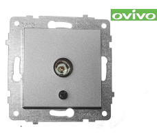 Розетка Ovivo для ТВ серебро 600-000310-225
