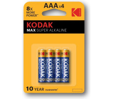 Элемент питания Kodak MAX LR03-4BL 4 шт.