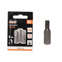 Насадка TORX T30 25мм 3шт GEPARD (GP3513-25) (бита звездочка шестилучевая звезда сталь S2 магнитная) Насадка TORX T30 25мм 3шт GEPARD (GP3513-25) (бита звездочка шестилучевая звезда сталь S2 магнитная)