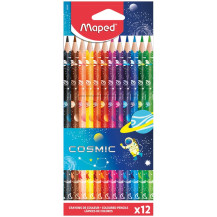 Карандаши цветные пластиковые Maped "Color'Peps Cosmic" Карандаши цветные пластиковые Maped "Color'Peps Cosmic"
