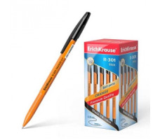Ручка шариковая ErichKrause R-301 ORANGE 43195 черная