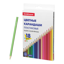 Карандаши цветные шестигранные ErichKrause Basic 18 цветов арт. 53362 Карандаши цветные шестигранные ErichKrause Basic 18 цветов арт. 53362