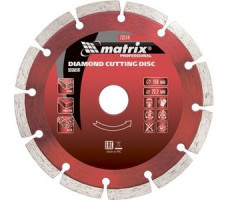Диск алмазный, отрезной сегментный, 115 х 22,2 мм, сухая резка Matrix Professional