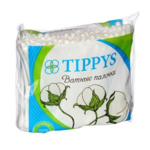 Tippys палочки ватные 100 шт. в полиэтилене Tippys палочки ватные 100 шт. в полиэтилене