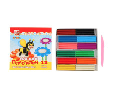 Пластилин мягкий "Кроха" 12 цветов