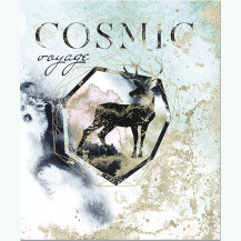 Тетрадь 48 листов скрепка, "Cosmic voyage" 4+0+выбор УФ лак