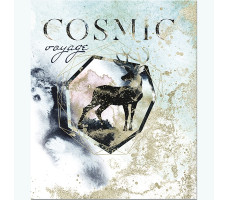 Тетрадь 48 листов скрепка, "Cosmic voyage" 4+0+выбор УФ лак