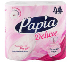 Бумага туалетная Papia Deluxe Paradiso Fiori 4шт