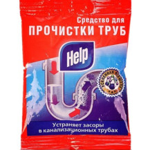 Help средство чистящее для устранения засоров в канализационных трубах 90 г саше Help средство чистящее для устранения засоров в канализационных трубах 90 г саше