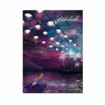 Книжка записная Яркая ночь А6+ 80л. тв.переплет арт. 48346
