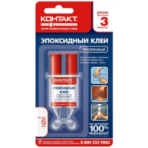 Клей эпоксидный Контакт прозрачный 0,006л арт,КЭ-Б06 ШП 12051 Китай