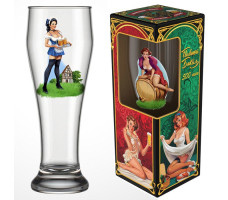 Бокал для пива Pin-up beer 303-д-1 500 мл. арт. ДЕК-303-д-1