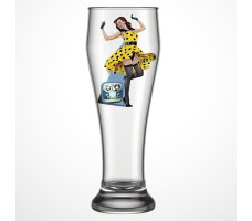 Бокал для пива Pin-up beer 303-д-1 500 мл. арт. ДЕК-303-д-1