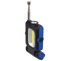 Фонарь Perfeo "Spark" PL-602 (3W+1W, LED+COB, 3xAAA, пластик, магнит, телескоп. указка), синий