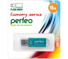 Флэш-диск Perfeo USB 16GB E01 Green economy series
