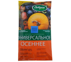 Удобрение сухое универсальное осеннее Добрая сила 900г