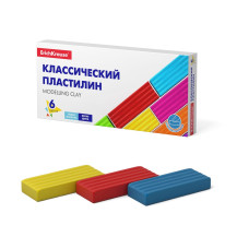 Классический пластилин ErichKrause® Basic 6 цветов, 96г Классический пластилин ErichKrause® Basic 6 цветов, 96г