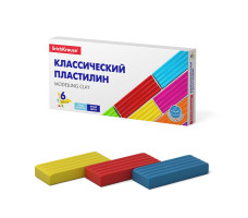 Классический пластилин ErichKrause® Basic 6 цветов, 96г