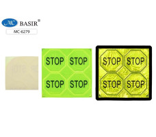 Набор светоотражающих фликеров-наклеек STOP 4 шт. арт. МС-6279