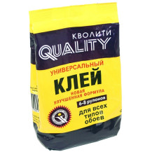 Клей обойный "QUALITY" универсальный, (6-8 рулонов), 200 г Клей обойный "QUALITY" универсальный, (6-8 рулонов), 200 г