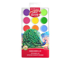 Краски акварельные ArtBerry® с УФ защитой яркости 18 цветов