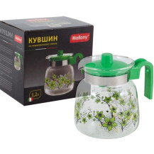 Кувшин жаропрочное стекло Pentola-1200 зеленый 1.2л арт. 910117 Кувшин жаропрочное стекло Pentola-1200 зеленый 1.2л арт. 910117