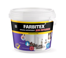 Краска акриловая для потолков FARBITEX 1,1 кг