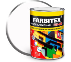 Эмаль алкидная FARBITEX ПФ-115 бел 800г арт.4300005991