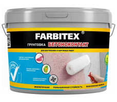 Грунтовка акриловая бетонконтакт FARBITEX 3кг
