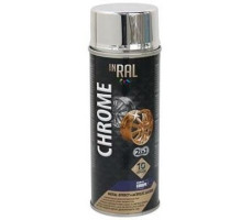 Лак декоративный акриловый серебряный INRAL CHROME METAL EFFECT+ 400мл