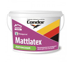 Латексная интерьерная краска Condor
Mattlatex 3,75 кг