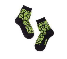 Носки детские CONTE-KIDS TIP-TOP, р.18, 635 черный-салатовый