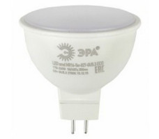 Лампа ECO LED MR16-5W-840-GU5.3 ЭРА (диод, софит, 5Вт, нейтр, GU5.3) (10/100/4000)