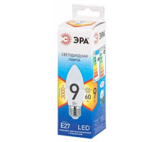 Лампа светодиодная стандарт ECO LED B35-10W-827-E27 ЭРА QX, диод, свеча, 9Вт, тепл., E27