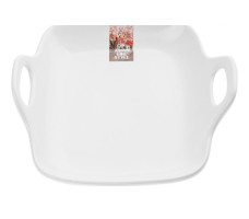 Тарелка-блюдо керамическая, 19х18.5х4.7 см, серия ASIAN, белая, PERFECTO LINEA