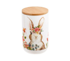 Банка для сыпучих продуктов керамическая 750 мл, серия EASTER BUNNY, PERFECTO LINEA