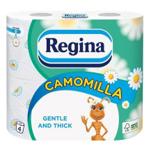 Regina бумага туалетная 4 шт. Camomilla Regina бумага туалетная 4 шт. Camomilla