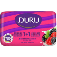Duru 1+1 крем-мыло туалетное Спелая ежевика Нежная малина 80г Duru 1+1 крем-мыло туалетное Спелая ежевика Нежная малина 80г