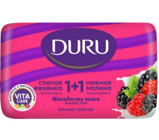 Duru 1+1 крем-мыло туалетное Спелая ежевика Нежная малина 80г