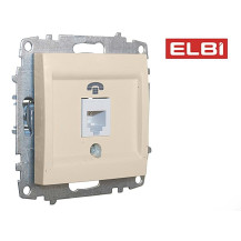 Розетка для ТФ, кремовый, EL-BI Zena-Vega 609-010300-221 Розетка для ТФ, кремовый, EL-BI Zena-Vega 609-010300-221