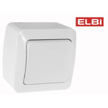 Выключатель 1-кл наружный EL-BI, Eva IP54, 554-011500-200 Выключатель 1-кл наружный EL-BI, Eva IP54, 554-011500-200