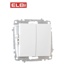 Выключатель 2-кл,белоснежный, EL-BI, Zena-Vega 609-015600-202 Выключатель 2-кл,белоснежный, EL-BI, Zena-Vega 609-015600-202