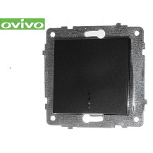 Выключатель Ovivo 1-клавишный с подсветкой черный 600-000217-201 Выключатель Ovivo 1-клавишный с подсветкой черный 600-000217-201