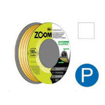 Уплотнитель "P" белый 9x5,5мм сдвоенный профиль (2х50м) ZOOM CLASSIC Уплотнитель "P" белый 9x5,5мм сдвоенный профиль (2х50м) ZOOM CLASSIC