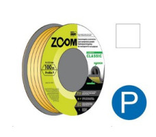 Уплотнитель "P" белый 9x5,5мм сдвоенный профиль (2х50м) ZOOM CLASSIC
