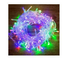 Гирлянда "Твинкл Лайт" 15 м, прозр. ПВХ, 120 LED,  мультиколор (Применяется для эксплуатации в помещении. Класс защиты 2, IP20, Тип питания: 220 В) (