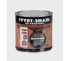 Грунт-эмаль молотковая по ржавчине DALI 3В1 золотистый 0,75л