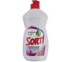Sorti средство для мытья посуды жидкое Бальзам 450г с витамином Е (1090-3)